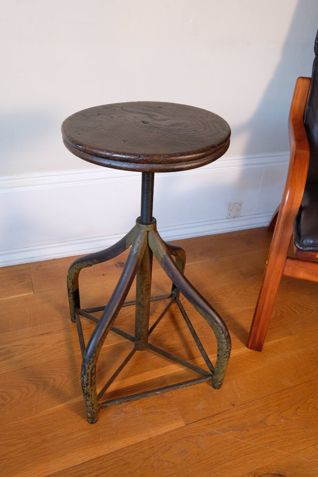 An Industrial Swivel Stool, Circa 1950