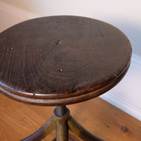 Close up of the seat - An Industrial Swivel Stool, Circa 1950