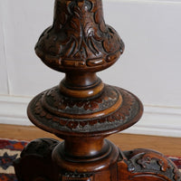 19th Century Burr Walnut & Marquetry Round Side Table