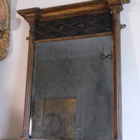 Regency pier mirror with original foxed bevelled glass and giltwood frame circa 1820s