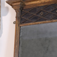 Regency pier mirror with original foxed bevelled glass and giltwood frame circa 1820s