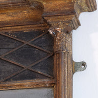 Regency pier mirror with original foxed bevelled glass and giltwood frame circa 1820s