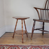 William Gerrard mahogany cricket table with faux bamboo legs