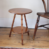 William Gerrard mahogany cricket table with faux bamboo legs
