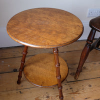 William Gerrard mahogany cricket table with faux bamboo legs