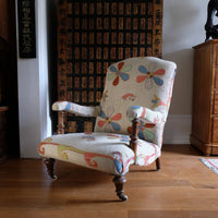 Afghan Suzani Kilim Upholstered 19th Century Country House Armchair