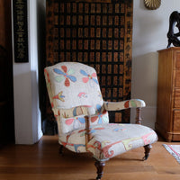 Afghan Suzani Kilim Upholstered 19th Century Country House Armchair