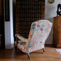 Afghan Suzani Kilim Upholstered 19th Century Country House Armchair