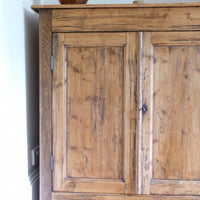 Late 19th Century Pine Rustic Two Door Cupboard