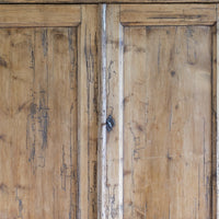 Late 19th Century Pine Rustic Two Door Cupboard