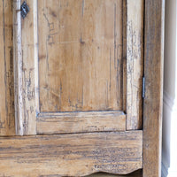 Late 19th Century Pine Rustic Two Door Cupboard