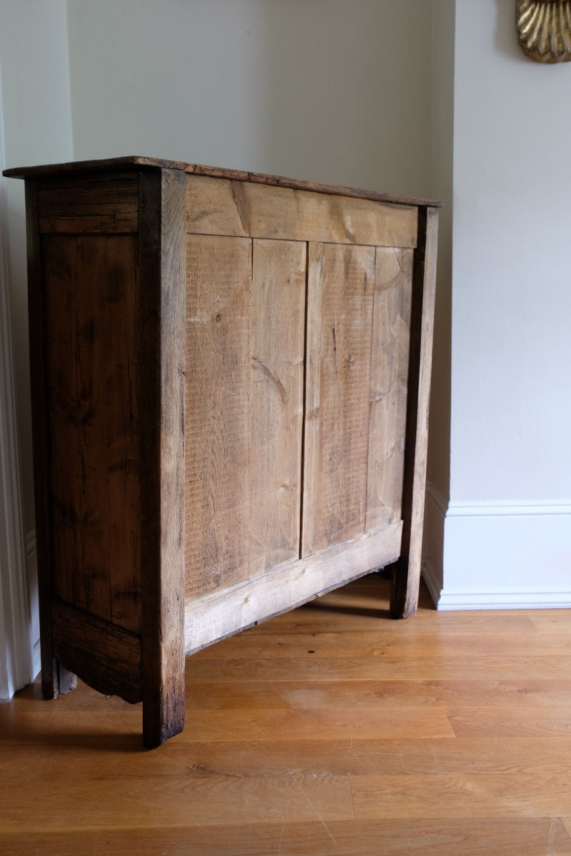 Late 19th Century Pine Rustic Two Door Cupboard