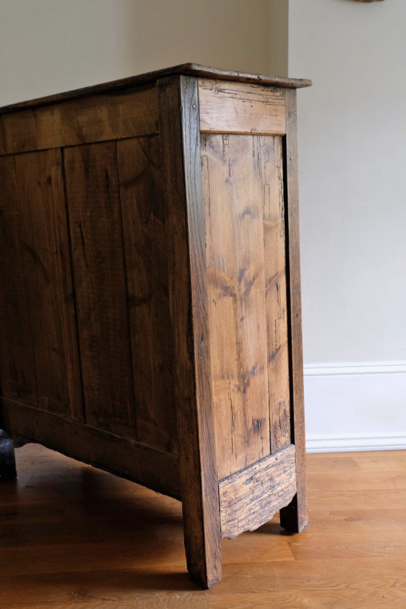 Late 19th Century Pine Rustic Two Door Cupboard