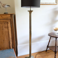 19th Century Paw Feet Brass Base Standard Lamp