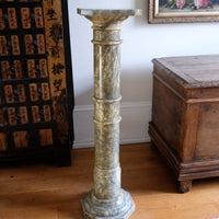 Antique Verd Antique Green Marble Pedestal Column