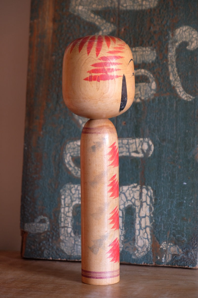 Vintage Hand Painted Kokeshi Doll 1001616