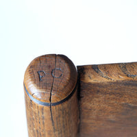Stamped initials of the maker Philip Clissett Arts & Crafts Ash Rush Seat Spindle Back Armchair Circa 1890