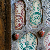 Ornate Marriage Chest Adorned with Moorish Inlay & Jeweled Accents