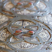 Ornate Marriage Chest Adorned with Moorish Inlay & Jeweled Accents