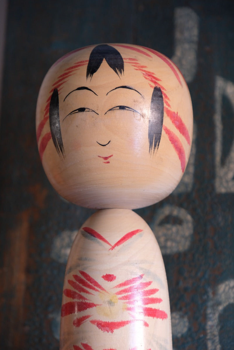 Vintage Japanese Painted Kokeshi Doll 1001618