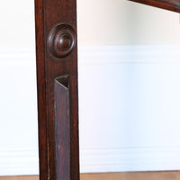 19th Century Profusely Carved Oak Hall Or Side Table With Pediment