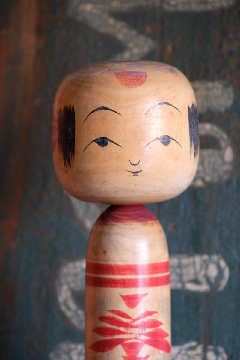 Vintage Japanese Kokeshi Doll Signed By The Artist Maker