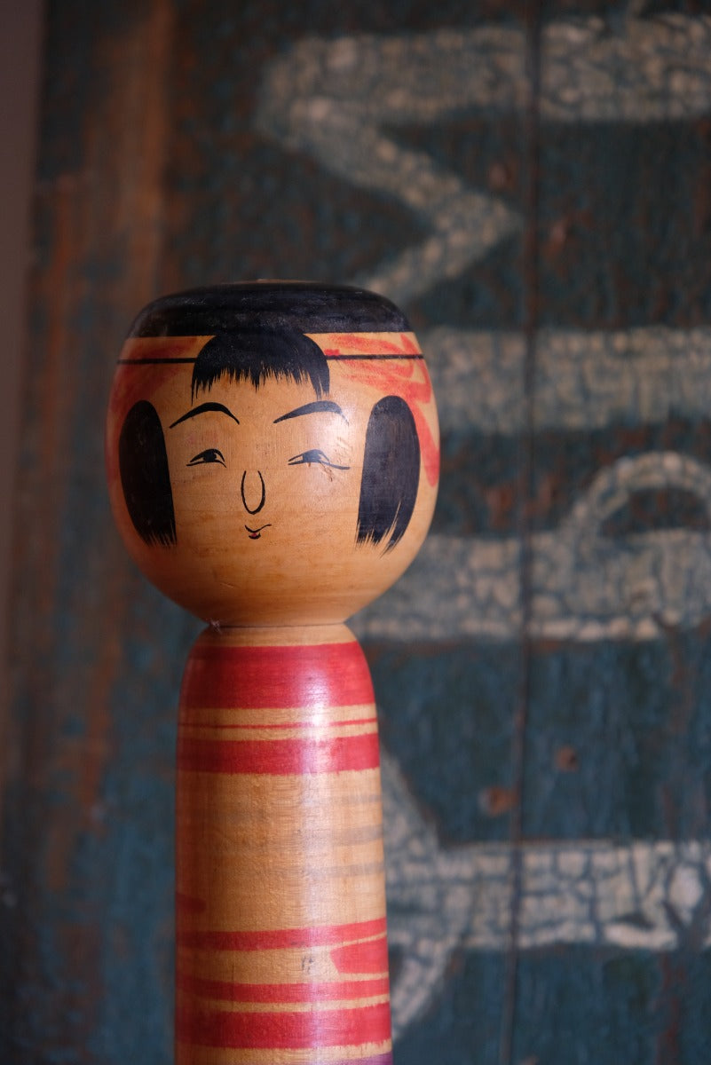 Vintage Japanese Kokeshi Carved Doll 1001620