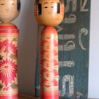 Handcrafted Vintage Japanese Kokeshi Doll with Artist Signature