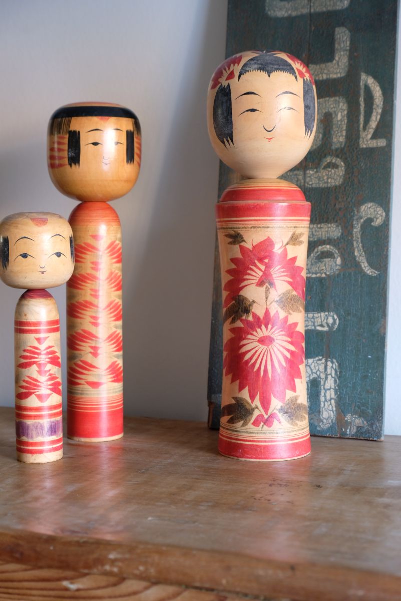 Signed Vintage Kokeshi Doll by Japanese Artisan