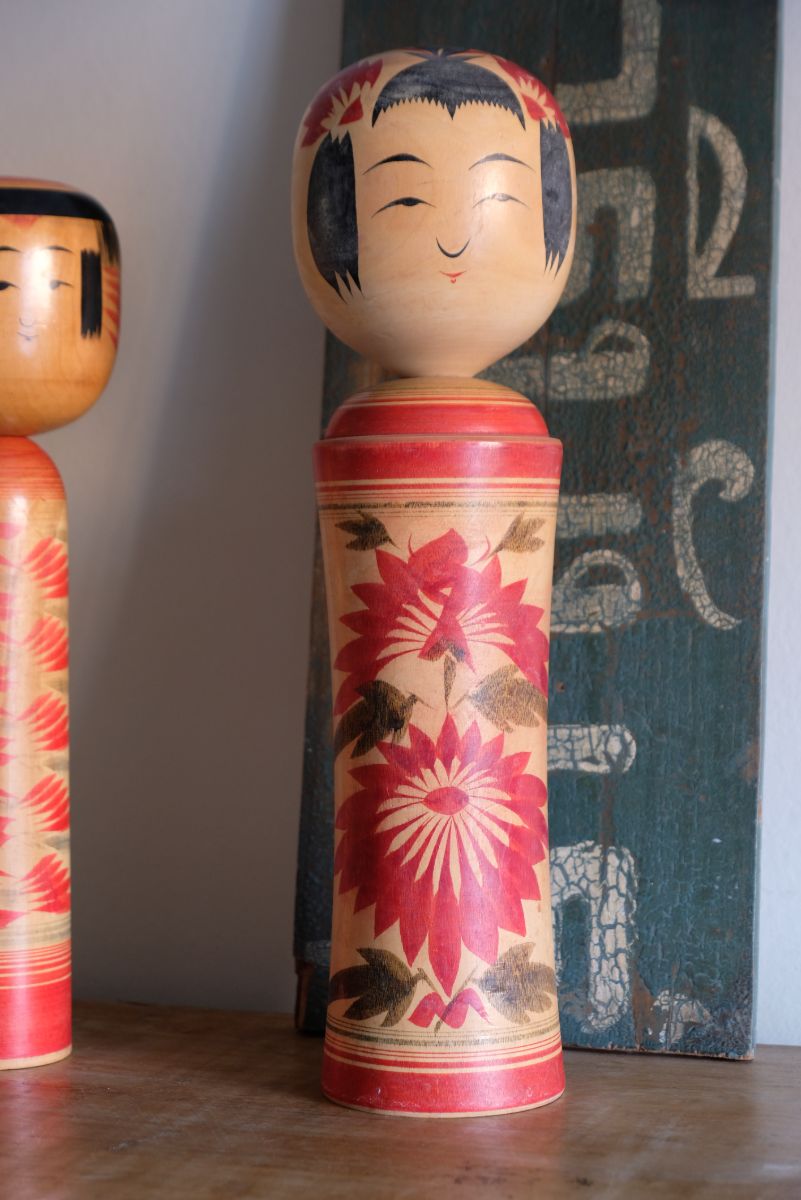 Signed Vintage Kokeshi Doll by Japanese Artisan