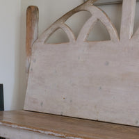 Late 19th Century Gothic Painted Pine Hall Bench