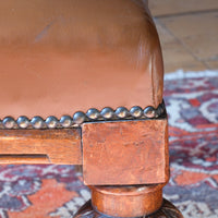Victorian Oak and Leather Masonic Kneeling Bench Brighton Lodge Provenance