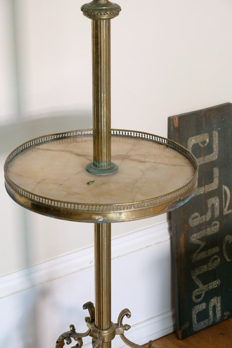 19th Century Jardinière and Onyx Circular Table