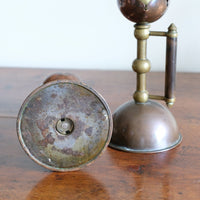 Pair Of Arts & Crafts Copper & Brass Candlesticks