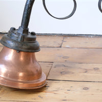1930s Revo Tipton cast iron and copper swan neck street lamp