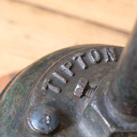 1930s Revo Tipton cast iron and copper swan neck street lamp