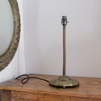 Arts & Crafts Brass Table Lamp With Flexible Stem Circa 1900-1920