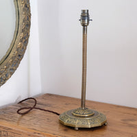 Arts & Crafts Brass Table Lamp With Flexible Stem Circa 1900-1920