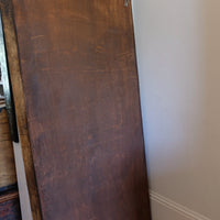 back of a large antique Indian carved hardwood mirror with Indo-Islamic Moorish arch detail