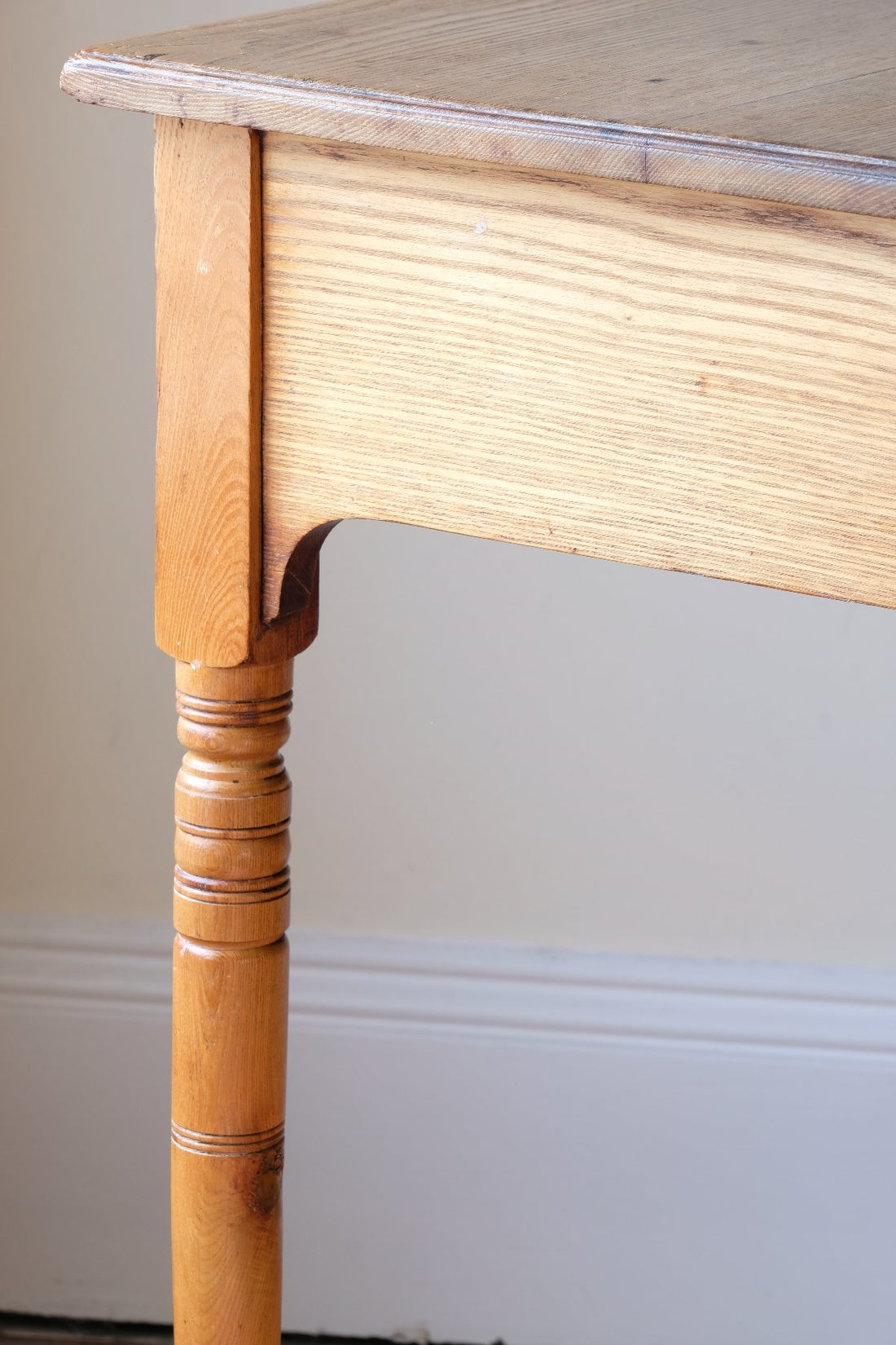 Antique Victorian ash side table Harrison and Son Blackburn with drawer and pot board