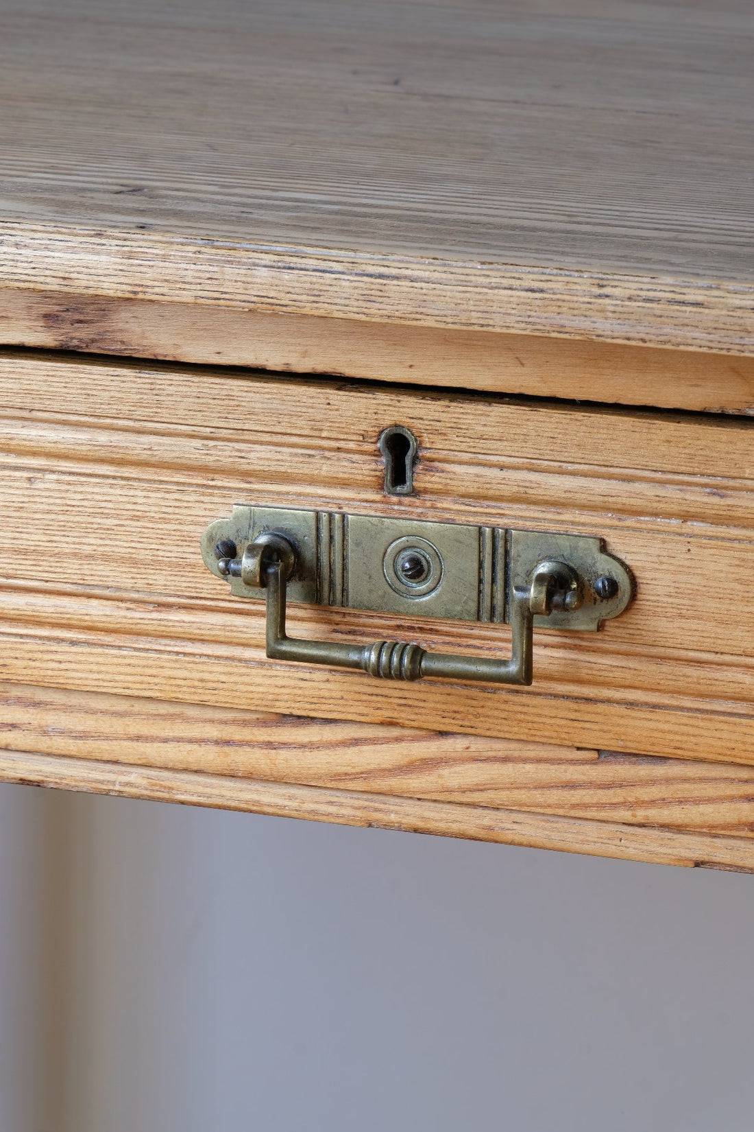 Antique Victorian ash side table Harrison and Son Blackburn with drawer and pot board