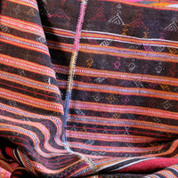 Decoratively Embroidered Indian Cotton Blanket or Throw