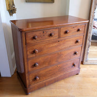 Antique Victorian Mahogany Chest of Drawers – 2 Small Over 3 Large