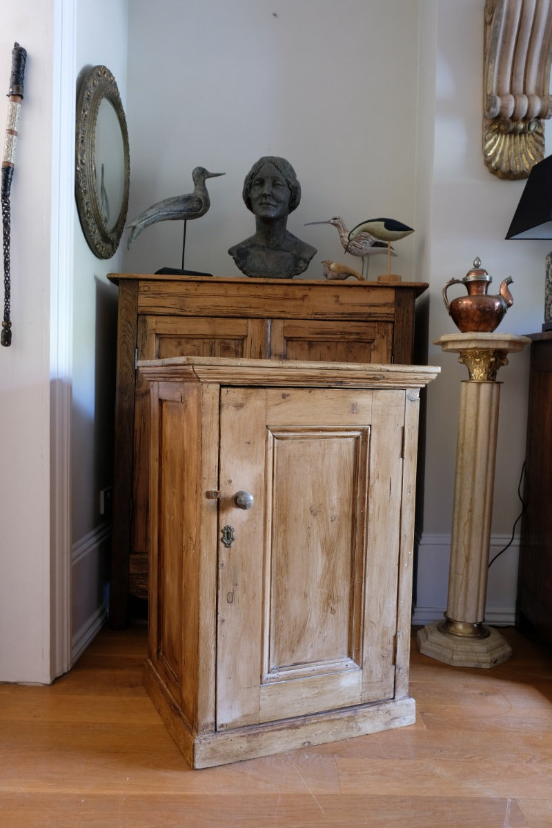 Vintage Pine Cupboard With Single Door