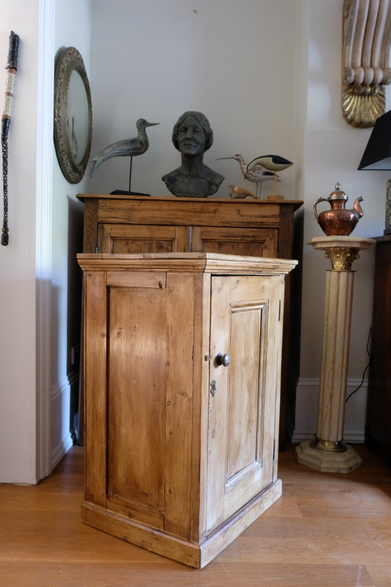 Vintage Pine Cupboard With Single Door