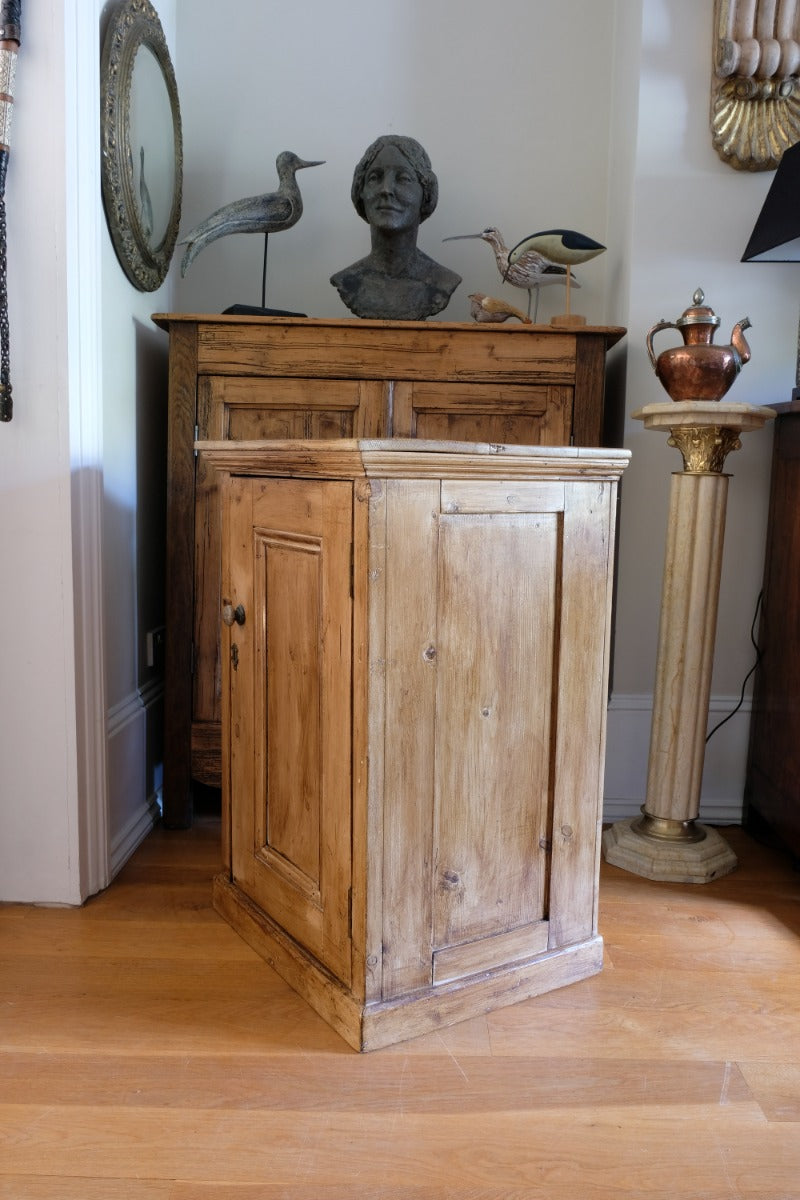 Vintage Pine Cupboard With Single Door