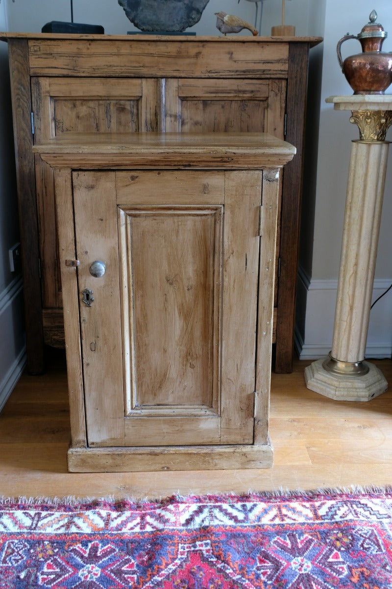 Vintage Pine Cupboard With Single Door