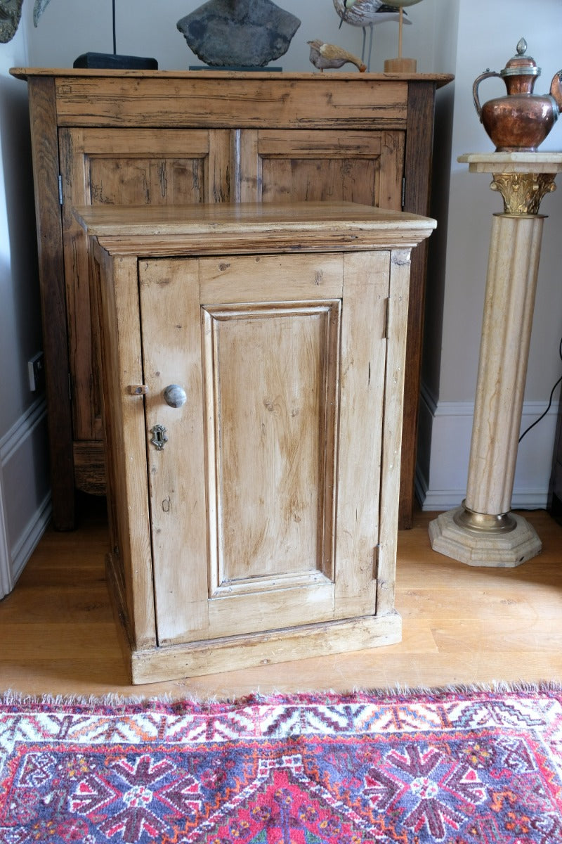 Vintage Pine Cupboard With Single Door