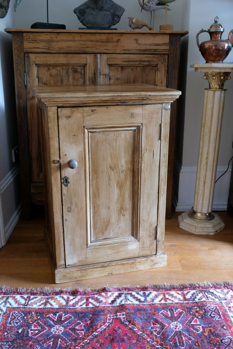 Vintage Pine Cupboard With Single Door