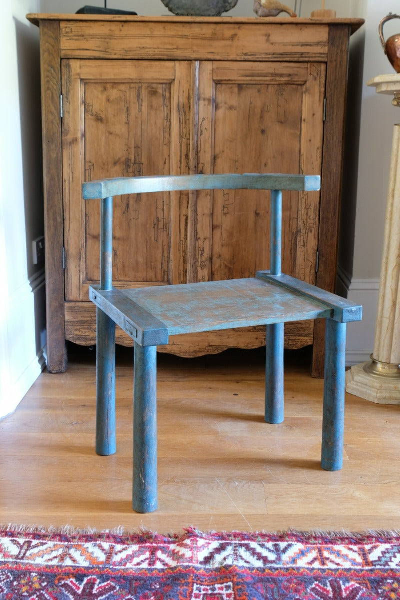 Provincial Chinese Painted Bow Back Chair